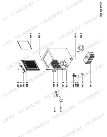 Схема №1 WHS1421 с изображением Дверка для холодильника Whirlpool 481010717031