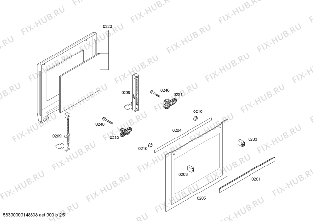 Взрыв-схема плиты (духовки) Bosch HBA43S451E Horno.BO.2d.B4.E0_CIF.pt_bsc.inox - Схема узла 02