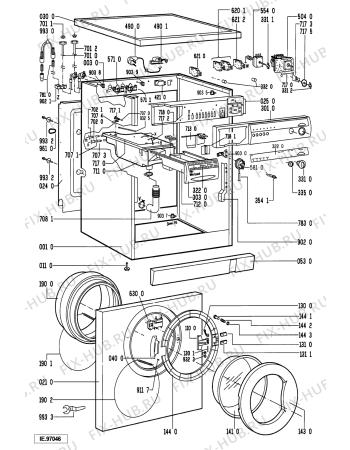 Схема №1 AWM 322 с изображением Вноска для стиральной машины Whirlpool 481945919472