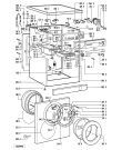 Схема №1 AWM 322 с изображением Вноска для стиральной машины Whirlpool 481945919472