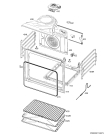 Схема №1 BSE774220B с изображением Крышечка для духового шкафа Aeg 3878430226