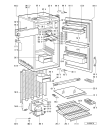 Схема №1 EK 158 P с изображением Дверца для холодильной камеры Whirlpool 481244028876