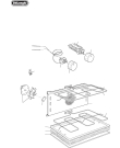 Схема №4 DEF905E с изображением Винт для плиты (духовки) DELONGHI 001327