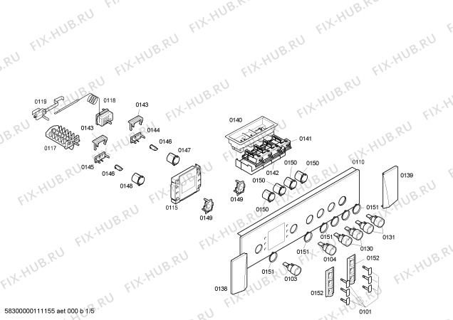 Схема №2 P1HEB69050 с изображением Внешняя дверь для плиты (духовки) Bosch 00475588