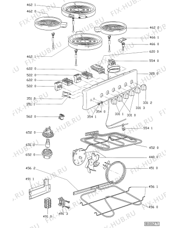 Схема №2 SMZK 4540/1 IX с изображением Обшивка для плиты (духовки) Whirlpool 481945359256