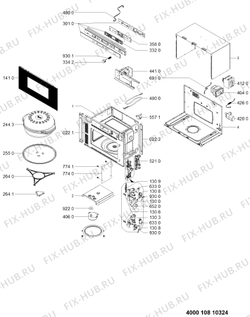 Схема №1 803.221.67 с изображением Клавиша для свч печи Whirlpool 480120101505