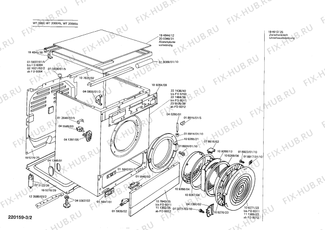 Схема №2 0728144014 T450 с изображением Кольцо для сушилки Bosch 00109265