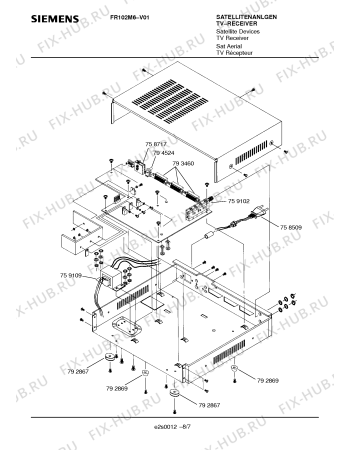 Схема №5 FR102M6 с изображением Кварц для телевизора Siemens 00794508