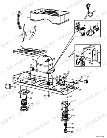 Взрыв-схема холодильника Aeg Electrolux S85582DT-RAER - Схема узла Section 6