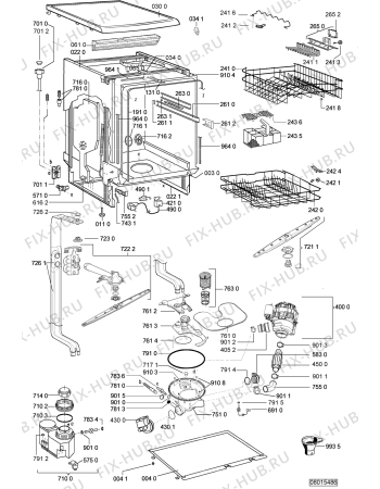Схема №2 ADP 4549 IX с изображением Микромодуль для посудомойки Whirlpool 480140100785