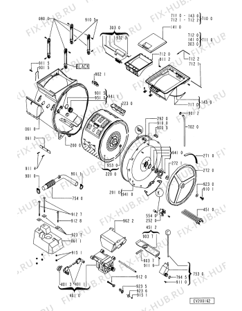 Схема №2 WOB 1600 BY с изображением Переключатель для стиральной машины Whirlpool 481941028757