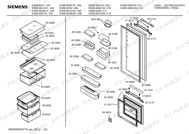 Взрыв-схема холодильника Siemens KI30E40IE - Схема узла 02