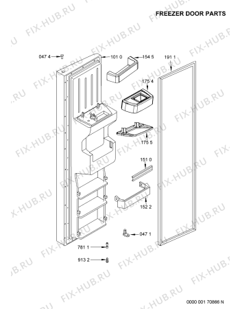 Схема №7 GC2027HELB с изображением Заглушка для холодильной камеры Whirlpool 481241829947