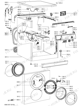 Схема №2 WA SUPER 12 с изображением Микромодуль для стиральной машины Whirlpool 480111105089