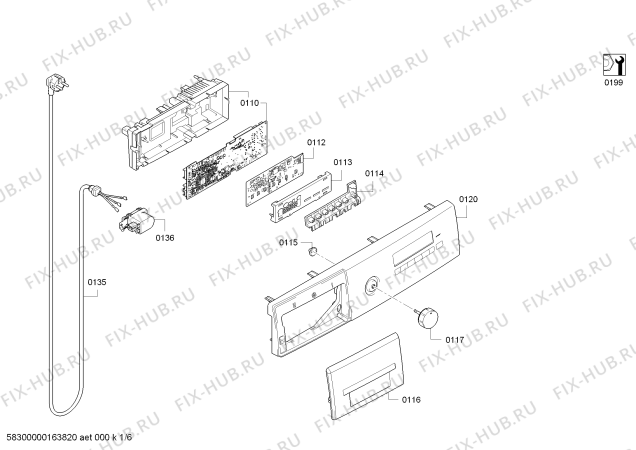 Схема №4 WS12G240UA Siemens iQ300 с изображением Крышка для стиралки Siemens 00659213