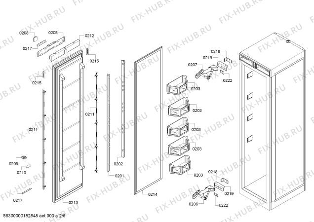 Схема №5 RB472301 Gaggenau с изображением Клапан для холодильной камеры Bosch 00633518