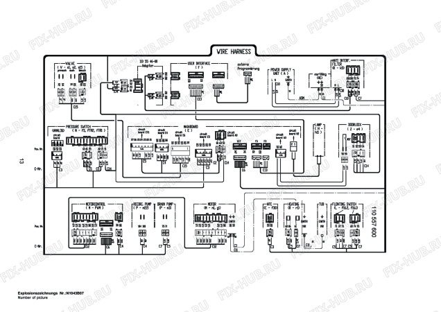 Взрыв-схема стиральной машины Aeg Electrolux LAVALOGIC1600 - Схема узла Control 113