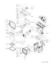 Схема №1 ESZH5960/BR с изображением Клавиша для плиты (духовки) Whirlpool 481241279031