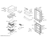 Схема №2 KGNFUQ1CH KS-TFN 274-IB с изображением Дверь морозильной камеры для холодильника Bosch 00245805