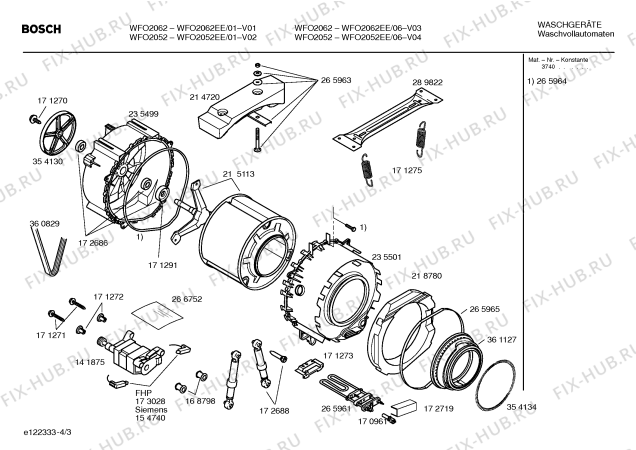 Схема №4 WFO2062EE Bosch Maxx WFO 2062 с изображением Панель управления для стиралки Bosch 00432449