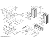 Схема №5 KFN86A268C с изображением Выдвижной ящик для холодильника Bosch 11026338