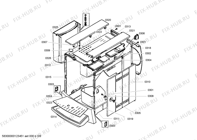 Схема №5 TK64001GB Surpresso S40 с изображением Противень для электрокофемашины Siemens 00490225