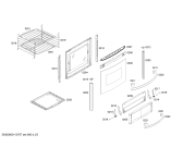 Схема №4 HSF64K30E9 STYLE I CKD с изображением Фронтальное стекло для электропечи Bosch 00474715