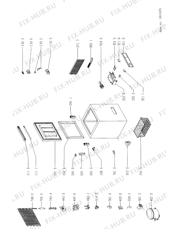 Схема №1 GTL 1433/2 WS с изображением Покрытие для холодильной камеры Whirlpool 481944229963
