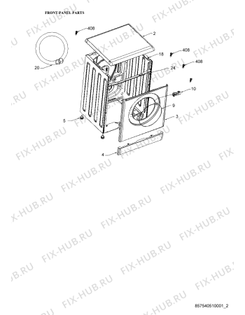 Схема №4 LOS 808 с изображением Груз для стиралки Whirlpool 480111101349