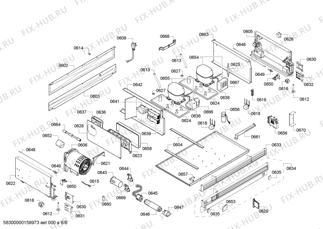 Схема №5 T36IT800NP с изображением Монтажный набор для холодильника Bosch 00741982