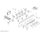 Схема №3 HLN443050V с изображением Панель управления для электропечи Bosch 00448840