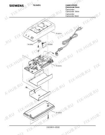 Схема №10 FA164R4 с изображением Инструкция по эксплуатации для телевизора Siemens 00530851