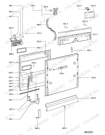 Схема №1 KFID60A (F091706) с изображением Инструкция по эксплуатации для электропосудомоечной машины Indesit C00358411