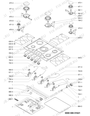 Схема №1 AKS 360/IX/01 с изображением Втулка для духового шкафа Whirlpool 481244039905