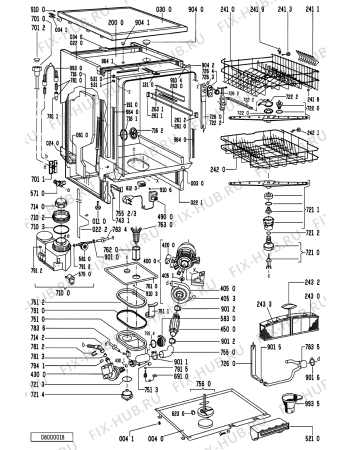 Схема №2 PSS 641 с изображением Микромодуль для посудомоечной машины Whirlpool 481221838009