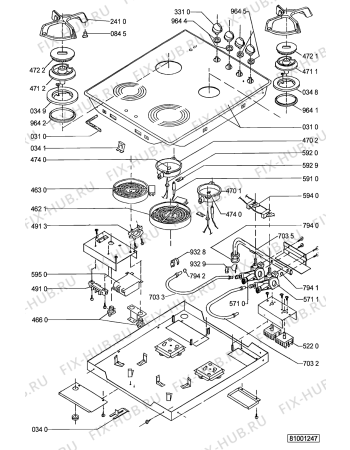 Схема №1 AKM 122/IX с изображением Термоэлемент для электропечи Whirlpool 481914578226