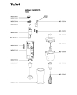 Схема №1 HB6431KR/870 с изображением Корпусная деталь для блендера (миксера) Tefal MS-651543