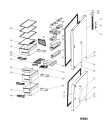 Схема №3 BMD725GHF (F087935) с изображением Дверь для холодильной камеры Indesit C00484562