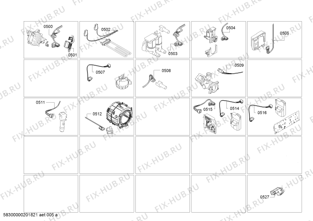 Схема №3 3TI984B, TI984 с изображением Панель управления для стиральной машины Bosch 11021642