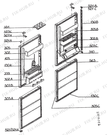 Взрыв-схема стиральной машины Rex RI5004NFE - Схема узла Section 2