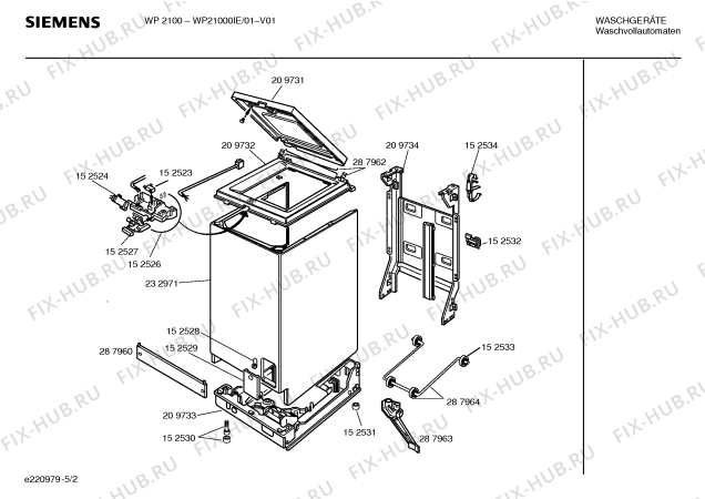 Взрыв-схема стиральной машины Siemens WP21000IE WP2100 - Схема узла 02