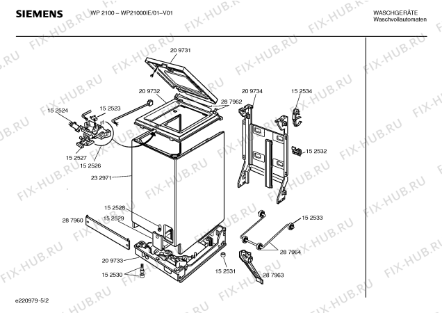 Схема №5 CV40800IL CV4080 с изображением Инструкция по эксплуатации для стиральной машины Siemens 00517825