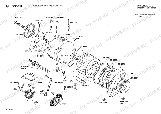 Схема №2 WFK4020NL WFK4020 с изображением Панель управления для стиралки Bosch 00277725