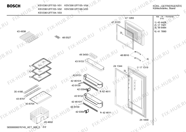 Схема №1 KSV33612FF с изображением Панель управления для холодильной камеры Bosch 00439158