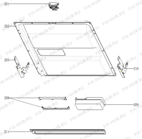 Взрыв-схема посудомоечной машины Gorenje GU63315X (498232, E5-Gorenje9#-BI) - Схема узла 02