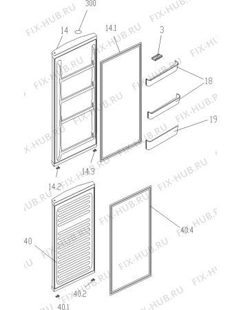 Взрыв-схема холодильника Gorenje RK4151ANX (730538, HZS22293) - Схема узла 02