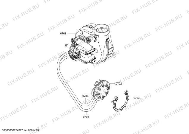 Схема №4 B1RDC2841H с изображением Кольцо для бойлера Bosch 00186828