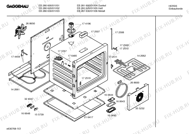 Схема №3 EB281620 с изображением Противень для плиты (духовки) Bosch 00355232