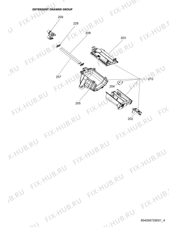 Схема №4 FLG 5109 с изображением Блок управления для стиралки Whirlpool 482000009962