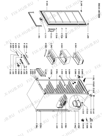 Схема №1 WV1701 X с изображением Сенсорная панель для холодильника Whirlpool 480132101367